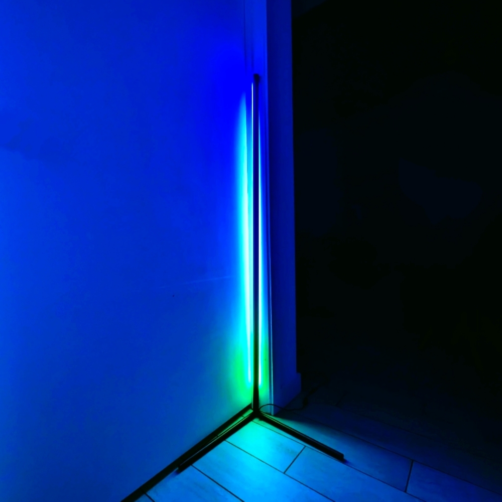 Corner LED Floor Lamp RGB Variable Color With Remote Control